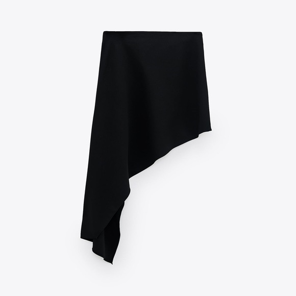 Zara Asymmetric Skirt with Buttons S - Picture 3 of 10